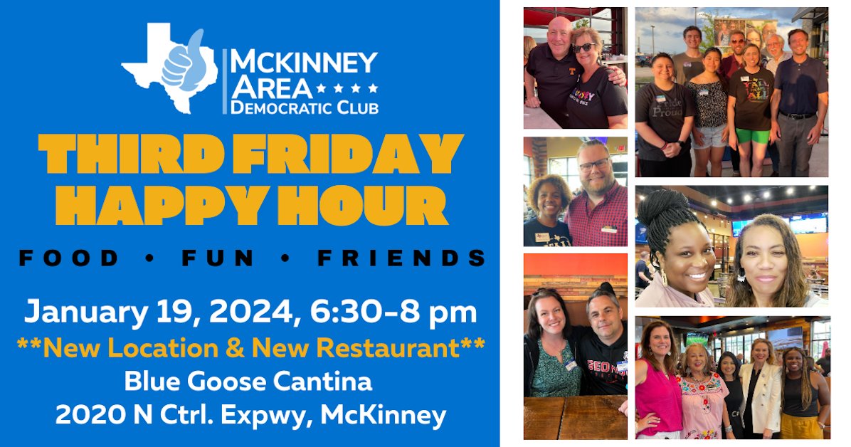 January 2024 Happy Hour · McKinney Area Democrats